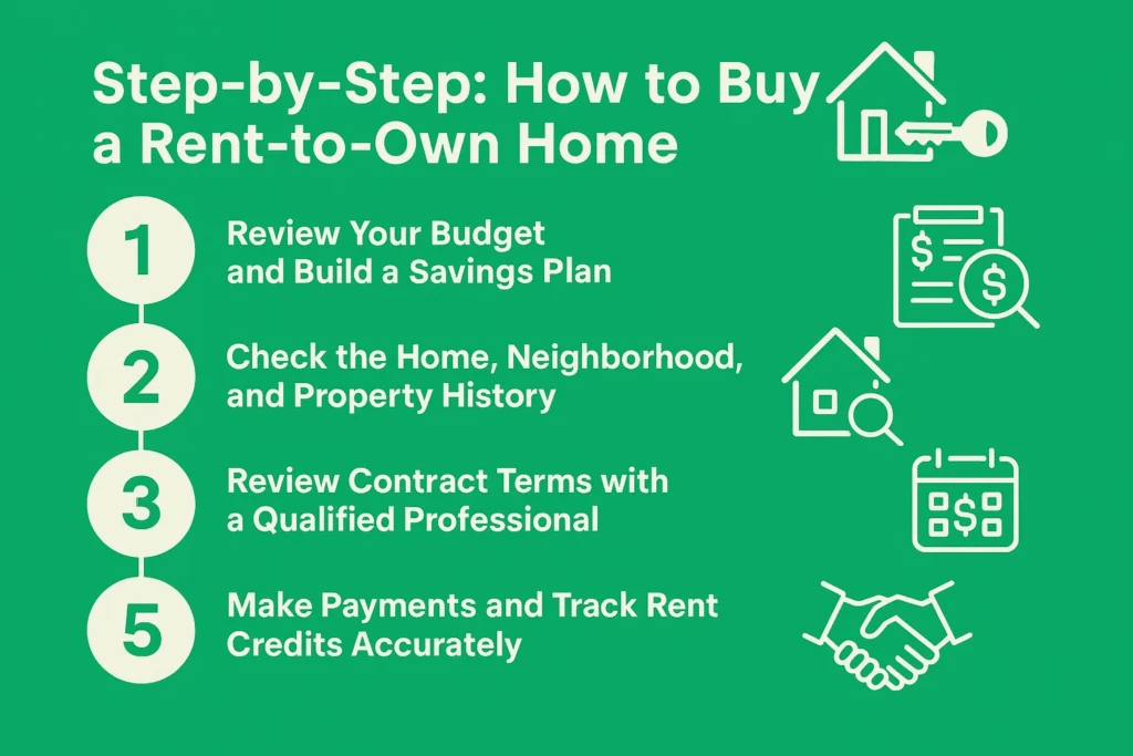 Step-by-Step How to Buy a Rent-to-Own Home